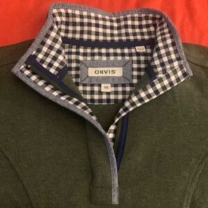 ORVIS Heavy Cotton Quarter Zip Sweatshirt